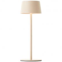 Lampe à poser extérieur rechargeable LED beige JONA- BRILLIANT