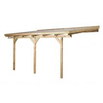 Pergola adossée - 671 Imprégné - 514 x 306 cm Livraison gratuite domicile WEKA