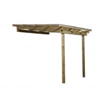 Pergola adossée - 671 Imprégné - 300 x 250 cm Livraison gratuite domicile WEKA