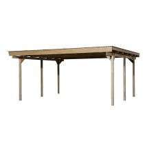 Carport double - 616 - 500 x 500 cm Livraison gratuite domicile WEKA