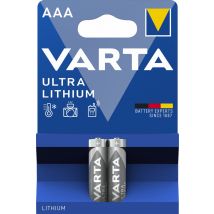 Piles lithium LR03 (AAA) Ultra par 2 - VARTA
