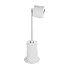 Porte-papier WC avec recharge blanc