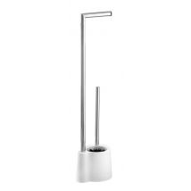 Combiné WC porte-rouleau et brosse blanc Avola WENKO
