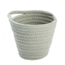 Corbeille salle de bain SORIA tissu vert WENKO