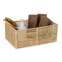 Corbeille de salle de bains beige Meria M FSC - WENKO