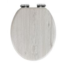 Abattant de WC MDF Gris chêne WENKO