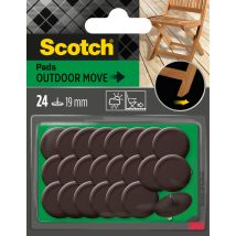 Patins à clouer pour extérieur 19 mm marron par 24 SCOTCH