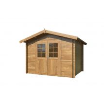 Abri de jardin bois autoclave Marron Valentine 6,1m2 PALMAKO