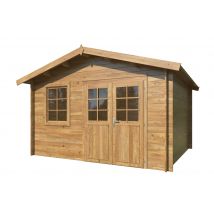 Abri de jardin bois autoclave Marron Valentine 11m2 PALMAKO
