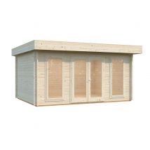 Abri de jardin Bois Blanc Timo 14,8m2 WHITE_WOOD