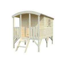 Maisonnette pour enfant Bois Naturel Huck 5,6m2 Livraison à domicile incluse