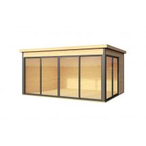 Abri de jardin bois Domeo 4+ 44 mm - 12,80 m²
