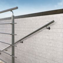 Main-courante New Rondo aluminium thermolaqué RAL 7016 - longueur 3,00 mètres SOGEM