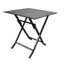 Table de jardin carré Dahlia 2 en aluminium 70x70x72 cm