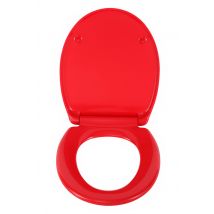 Abattant de WC Framboise, frein de chute, déclipsable