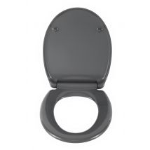 Abattant de WC Gris, frein de chute, declipsable