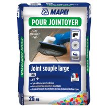 Joint de carrelage souple gris sans poussière 25 kg MAPEI