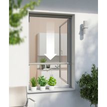 Moustiquaire store enrouleur en aluminium pour fenêtre wb blanc 100x160 cm WINDHAGER