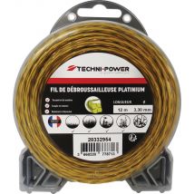 Fil nylon torsade platinium 3 mm 12 m TECHNI-POWER