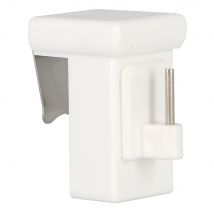Support à clipser pour tringle de vitrage en PVC Finition Blanc par 2 - MOBOIS