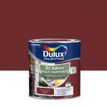 Peinture Ecran+ Multi-supports Dulux Valentine Satin Rouge Basque 0,5 L