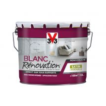 Peinture de rénovation multi-supports 2 en 1 blanc satin 10 l - V33