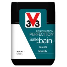 Peinture de rénovation pour salle de bain blanc satin 75 ml - V33