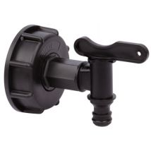 Kit adaptateur en plastique pour cuve de 1000L avec robinet plastique - BOUTTE