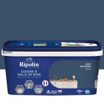 Peinture Cuisine & Bain Bleu De Bering 2L RIPOLIN