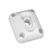 Passe caisson blancc 50 x 45 mm pour tige d'entrainement 6 pans de 10 mm pour volet à manivelle