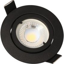 Spot encastrable SAPHYR orientable noir GU10 380lm 4000K ARLUX