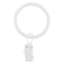 Anneaux avec pince en métal diam 42 diam Finition Blanc brillant par 6 - MOBOIS