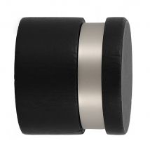 Embout déco bouchon à visser en bois diam 28 mm Finition Noir mat - MOBOIS