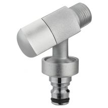 Robinet d'arrosage design 1/4 de tour mâle 15 x 21 - 20 x 27 raccord automatique QUICK PLOMBERIE