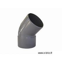 Coude PVC mâle femelle diamètre 125 mm angle 45° INTERPLAST