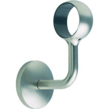 Platine coudée en métal brossé pour main courante BURGER