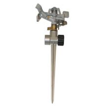 Arroseur asperseur laiton sur pic aluminium pour arrosage de jardin BERGON