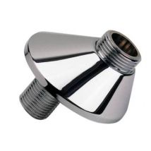 Raccord mural excentré 21 mm chromé Mâle 15/21- Mâle 20/27 avec rosace SOMATHERM