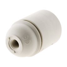 Douille électrique blanche pour ampoule culot E27