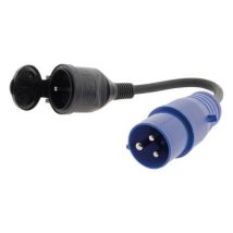 Adaptateur caravane femelle 16A en CEE17 mâle