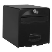 Boîte aux lettres Balthazar 1 porte noir BURG-WÄCHTER