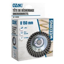 Tête de désherbage diamètre 150 mm angle de 45 degrés pour débroussailleuse 30 cc OZAKI