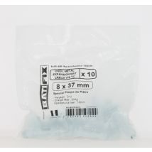 Cheville métal expansion plaque de plâtre vis tête cylindrique 8 x 37 mm par 10 BATIFIX
