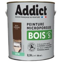 ADDICT Peinture Bois Satin 2.5 L brun Ral 8011