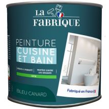Peinture Cuisine & Bain Bleu Canard satin 500 ml - LA FABRIQUE