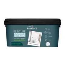 Peinture Cuisine & Bain Bleu Canard satin 2,5 l - LA FABRIQUE