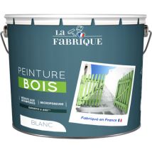 Peinture spéciale bois blanc satin 10 l LA FABRIQUE