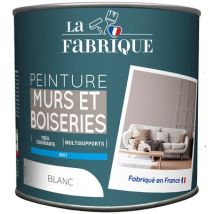 Peinture mur et boiserie Blanc mat 500 ml - LA FABRIQUE