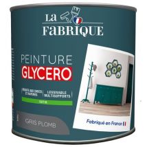 Peinture glycero Gris Plomb satin 125 ml - LA FABRIQUE