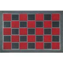 Tapis picot floques rouge 40 x 60 cm - ID MAT